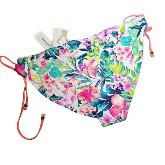 Tommy Bahama Womens XL Fleur De Flora Reversible Looped String Bikini Bottom NWT - Picture 5 of 11